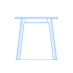 Furniture Dining Tables Blu Dot Apt Cafe Table Square Contour Svg Vector, Free Vectors File